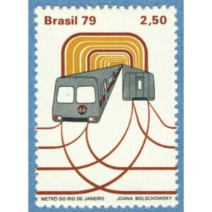 BRASILIEN 1979 M1695** tunnelbanan i Rio de Janeiro 1 kpl