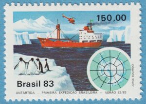 BRASILIEN 1983 M1952** adeliepingviner i antarktis 1 kpl