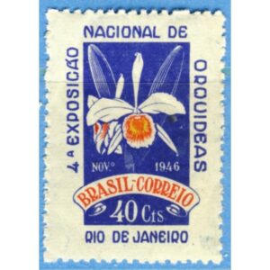 BRASILIEN 1946 M695** orkidé 1 kpl