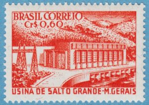 BRASILIEN 1956 M889** vattenkraftverk Salto Grande 1 kpl