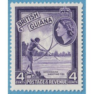 BRITISH GUIANA 1954 M202** fiske med pilbåge – ur bruksserie