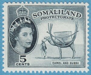 BRITISH SOMALILAND 1953 M121** lastad kamel