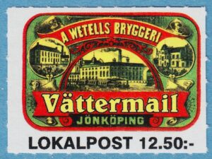 Lokalpost JÖNKÖPING Vättermail Nr 9 1997 med järnväg