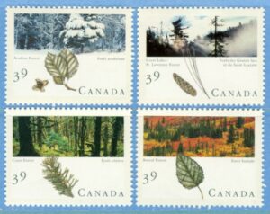 CANADA 1990 M1191-4** skogen 4 kpl