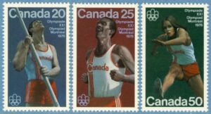 CANADA 1975 M597-9** stavhopp maraton häcklöpning 3 kpl