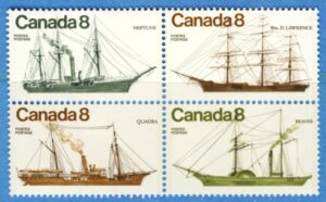 CANADA 1975 M606-9** båtar 4 kpl