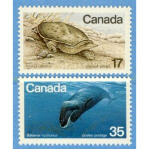 CANADA 1979 M722-3** sköldpadda grönlandsval 2 kpl