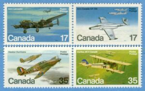 CANADA 1980 M784-7** flygvapnet 4 kpl