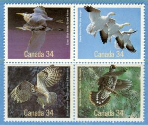 CANADA 1986 M995-8** fåglar 4 kpl