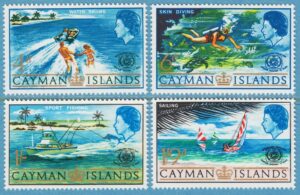 CAYMAN ISLANDS 1967 M194-7** turism 4 kpl