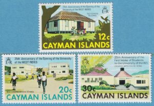 CAYMAN ISLANDS 1974 M327-9** skolor 3 kpl