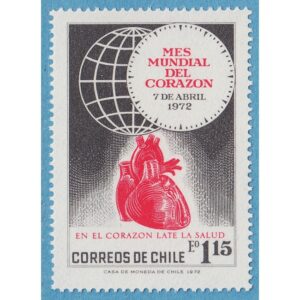 CHILE 1972 M771** hjärta 1 kpl