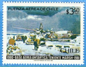 CHILE 1981 M953** flyg i Antarktis 1 kpl