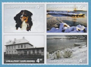 Lokalpost KARLSBORG Nr 077-80 2009 Berner Sennenhund – stationshuset