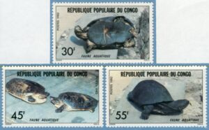 KONGO (ex F) 1982 M890-2** sköldpaddor 3 kpl