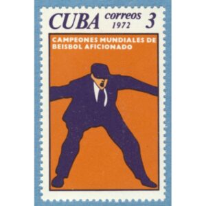 CUBA 1972 M1831** basebolldomare 1 kpl