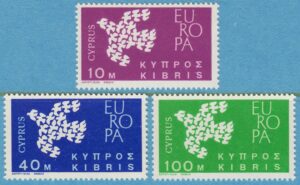 CYPERN 1962 M197-9** Europa Cept 3 kpl