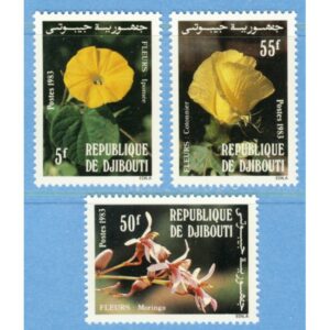DJIBOUTI 1983 M366-8** blommor 3 kpl