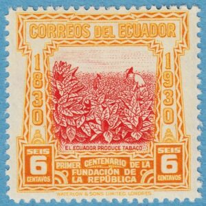 ECUADOR 1930 M300** tobaksplantage ur blandad serie