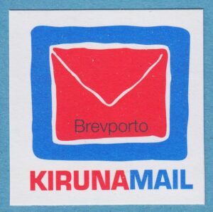 Lokalpost KIRUNA Nr 62 2009 stiliserat kuvert