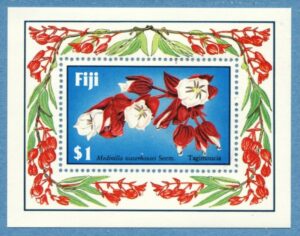 FIJI 1987 M565** (Block 7) blommor 1 kpl