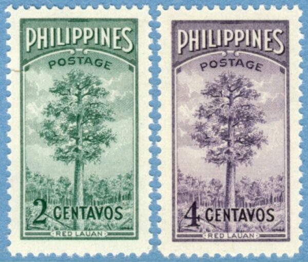 FILIPINERNA 1950 M506-7** träd 2 kpl