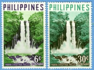 FILIPINERNA 1959 M642-3A** vattenfall 2 kpl