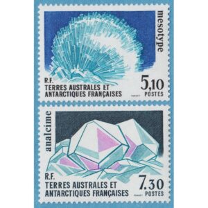 FRANSKA ANTARKTIS TAAF 1989 M245-6** mineral 2 kpl
