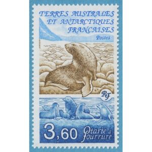 FRANSKA ANTARKTIS TAAF 1991 M274** sydamerikanskt sjölejon – enda däggdjur i serien