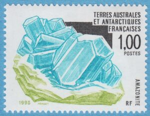 FRANSKA ANTARKTIS TAAF 1996 M341** amazonite 1 kpl