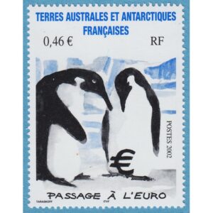 FRANSKA ANTARKTIS TAAF 2002 M500** kejsarpingviner 1 kpl