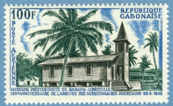 GABON 1967 M287** missionskyrka 1 kpl