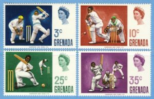 GRENADA 1969 M315-8** kricket 4 kpl