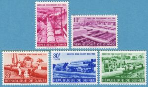 GUINEA 1964 M230-4** vatten 5 kpl