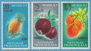 INDONESIEN 1961 M320-2** frukter 3 kpl