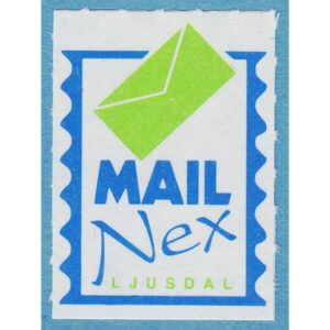 Lokalpost LJUSDAL Mail Nex Nr 3a  1998 ljus grön – utgivna i 10-ark