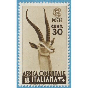 ITALIENSKA OSTAFRIKA 1938 M08** grantgasell
