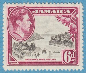 JAMAICA 1938 M129A** Priestmans River, Portland, ur bruksserie
