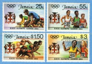 JAMAICA 1984 M585-8** cykelsport löpning 4 kpl