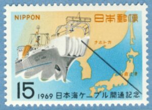 JAPAN 1969 M1042** kabelläggningsfartyg 1 kpl