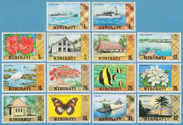 KIRIBATI 1979/81 M322-35** 14 kpl
