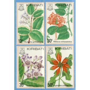 KIRIBATI 1981 M363-6** blommor 4 kpl