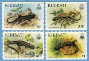 KIRIBATI 1987 M493-6** ödlor 4 kpl