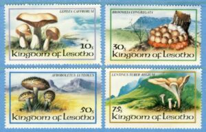 LESOTHO 1983 M411-4** svampar 4 kpl