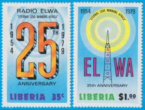 LIBERIA 1979 M1088-9** Radio ELWA 2 kpl