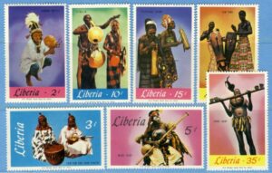 LIBERIA 1967 M686-92** musiker 7 kpl