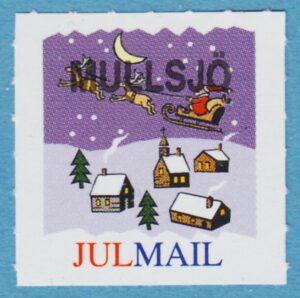 Lokalpost MULLSJÖ Nr 36 2001 övertryck MULLSJÖ på julmail