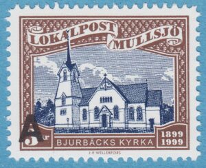 Lokalpost MULLSJÖ Nr 37 2002 övertryck A på kyrkan