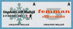 Lokalpost MULLSJÖ Nr 40-1 2002 ungdoms-SM – femman