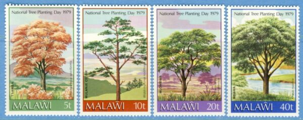 MALAWI 1979 M320-3** träd 4 kpl